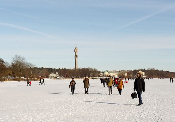 Winter walk at Djurgården Walk at Djurgården a sunny winter afternoon.