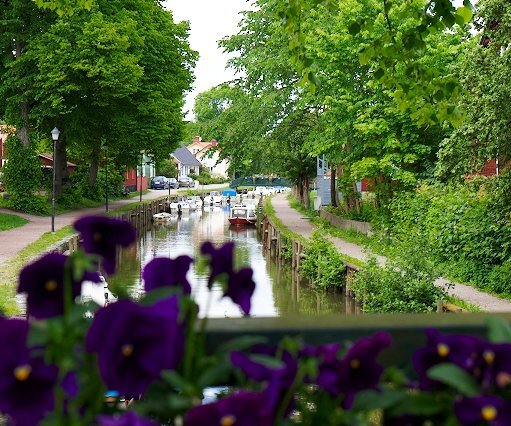 _DSC0016 View from a bridge above the river in Trosa.