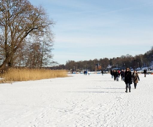 _DSC0030 People enjoying a walk on the lake.