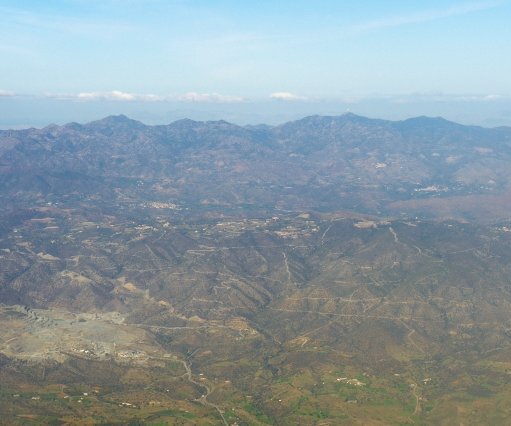 _DSC0026 Flying past the Troodos mountains.