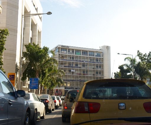 _DSC0009 In the traffic of Nicosia.