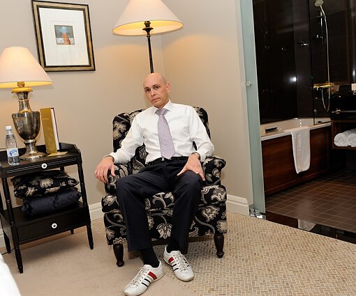 _DSC0088 Markos in the hotel room at Hotel Haven.