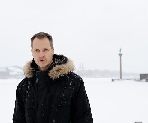 _DSC0021 Arto in the snowy weather.