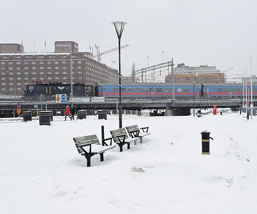 _DSC0025 Snow in central Stockholm.