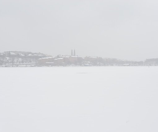 _DSC0029 Winter landscape. Frozen lake, view towards the south.