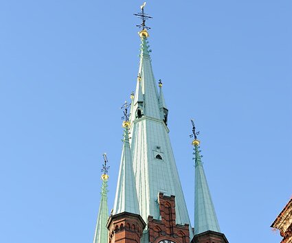 _DSC0008 Klara church tower on a clear autumn afternoon.
