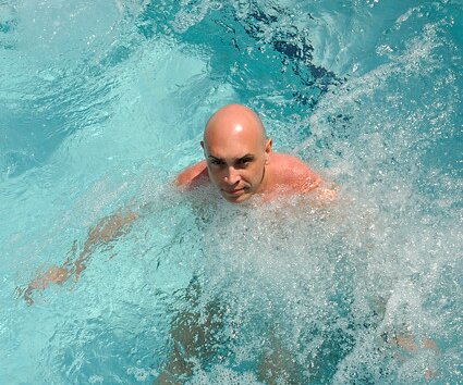 _DSC0017 Markos in the pool at Capo Bay.