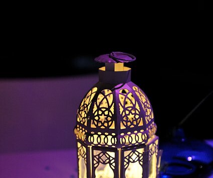_DSC0073_1 Lantern on the table at the Guru bar and restaurant.
