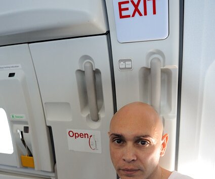 _DSC0026 Markos sitting by the exit.