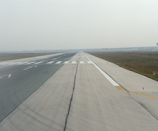_DSC0017 At the runway for takeoff from Larnaca airport.