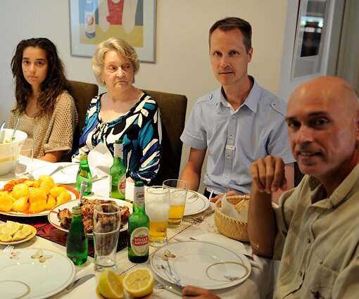 _DSC0024 Ingrid, Mum, Arto and Nicos, lunch at Nicos house.