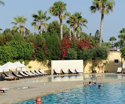 _DSC0046 Markos in the pool at Elias Beach Hotel.