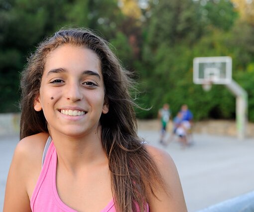 _DSC0028 Ingrid at a park in Nicosia.