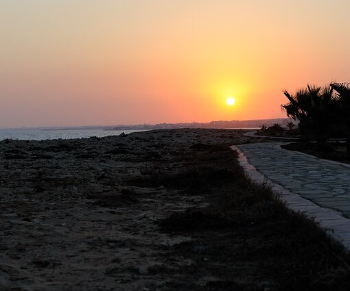_DSC0076 Sunset in Protaras, view towards Ayia Napa.