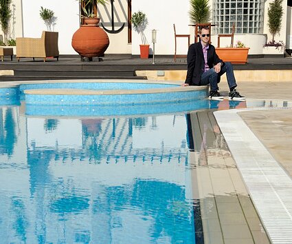 _DSC0016_1 Arto by the pool at Curium Palace Hotel.