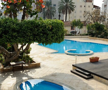 _DSC0022 The pool area at Curium Palace Hotel.