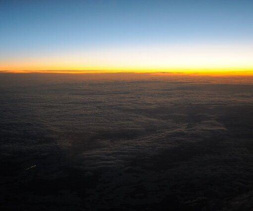 _DSC0001 Sunrise above the clouds.