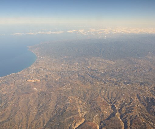 _DSC0027 Flying past the west coast of Cyprus.