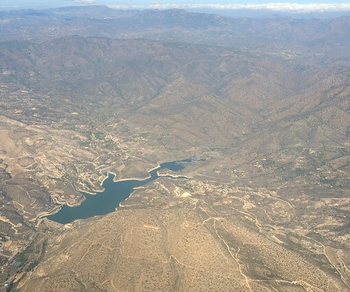 _DSC0037 View over a water dam in Cyprus.