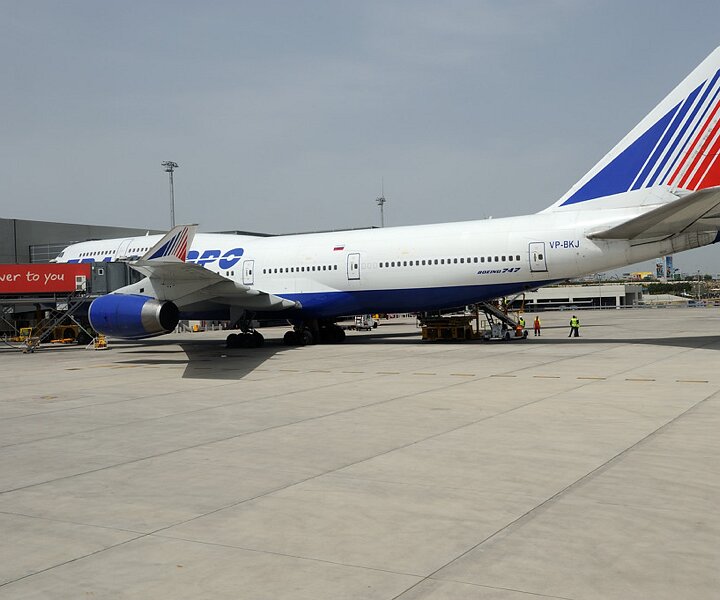 _DSC0039 A Boeing 747 at Larnaca airport.