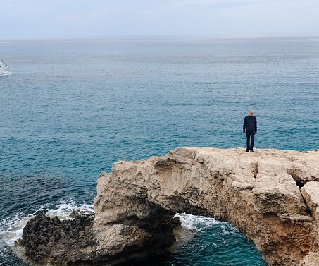 _DSC0040 Markos standing on the natural bridge.