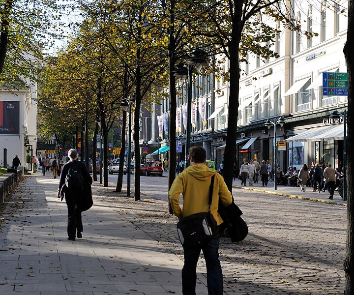 _DSC0028 Walking at the Esplanade boulevard.
