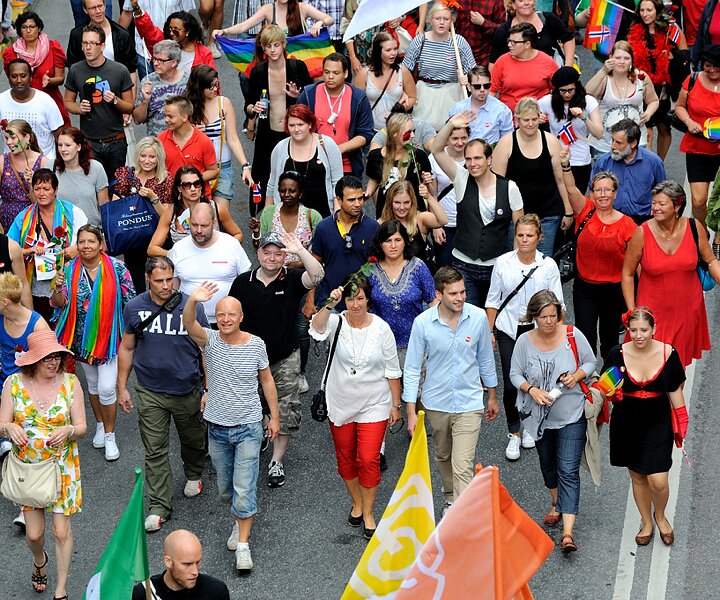 _DSC0108 The social democrats participating in the pride parade.