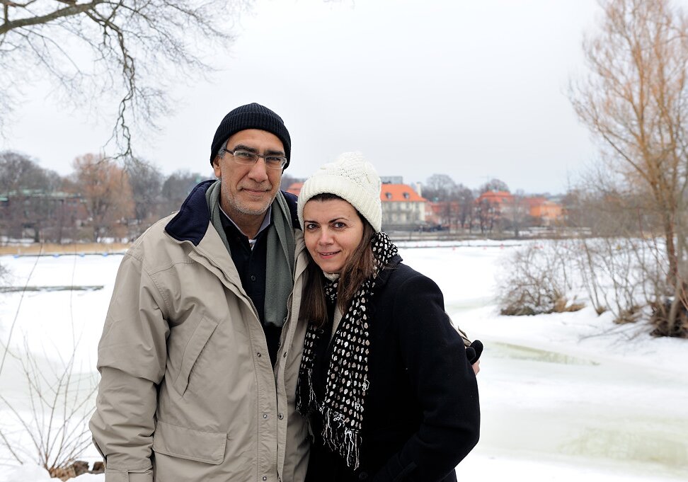 Michalis and Elena in Stockholm Michalis and Elena visiting Stockholm in March.