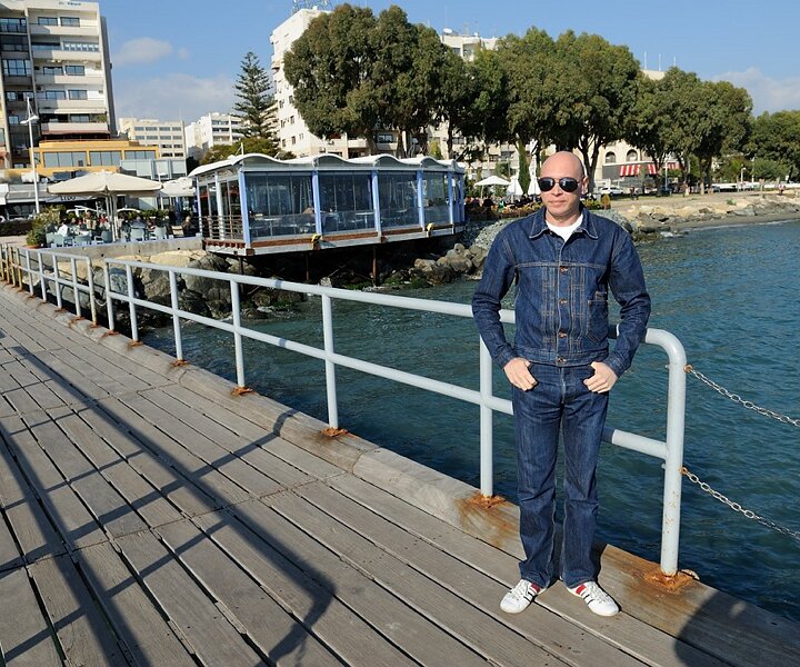 _DSC0028 Markos at the pier at Enaerios area in Limassol.
