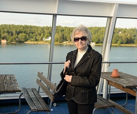 _DSC0042 Mum on board Sllja Symphony on a cruise from Stockholm to Helsinki.