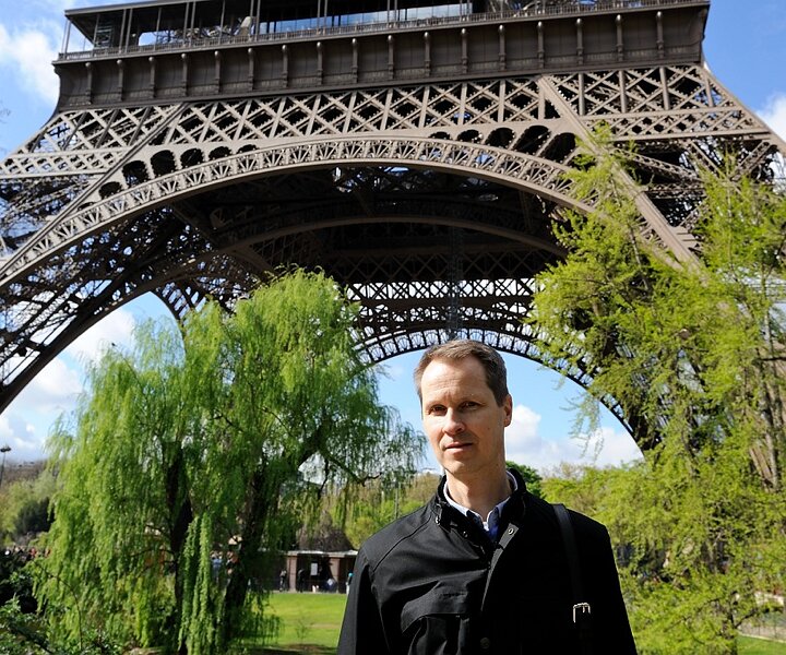 _DSC0006 Arto at the Eiffel tower.