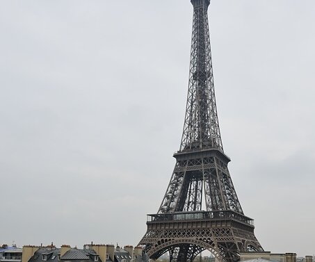 _DSC0034 View of the Eiffel tower from the hotel room.
