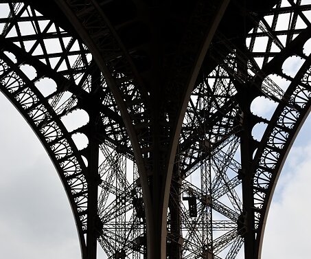 _DSC0050 At the base of the Eiffel tower.