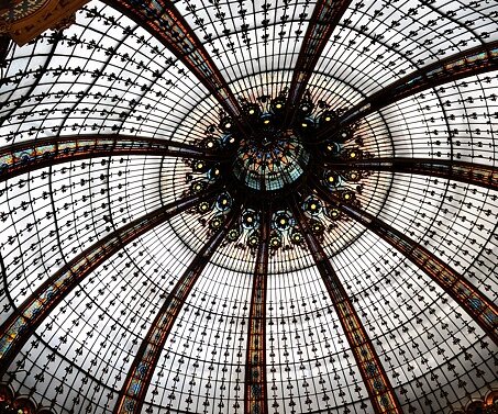 _DSC0008 The dome (coupole) at Galeries Lafayette department store.