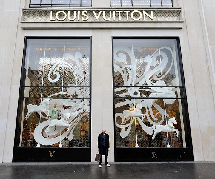 _DSC0010_1 Markos at the Louis Vuitton flagship store.