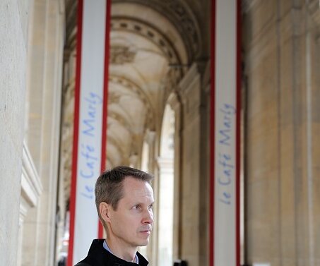 _DSC0015 Arto at Le café Marly at the Louvre where we had lunch.