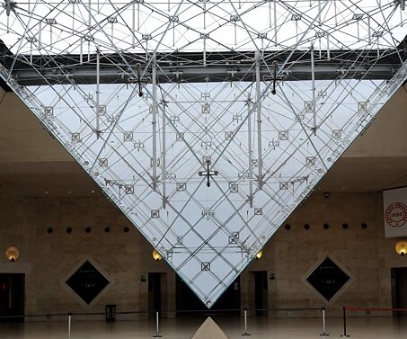 _DSC0024 The inverted glass pyramid at the Louvre.