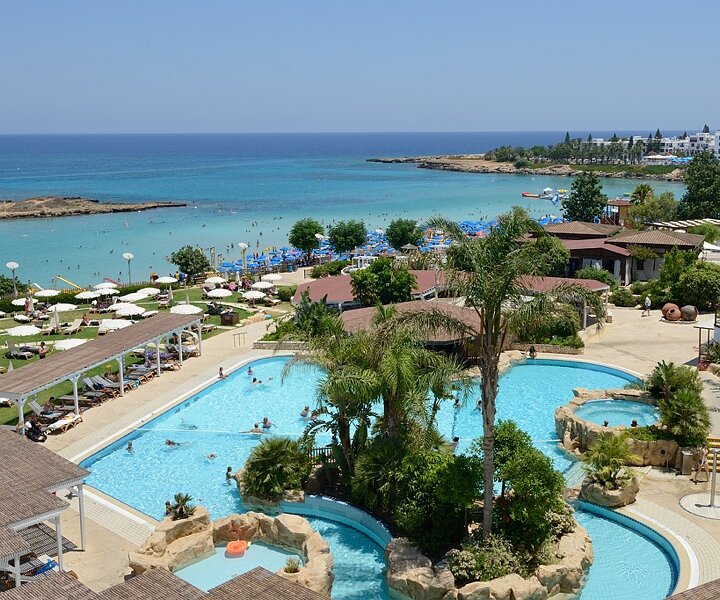 _DSC1531 View of the pool area and Fig Tree Bay at Capo Bay hotel .