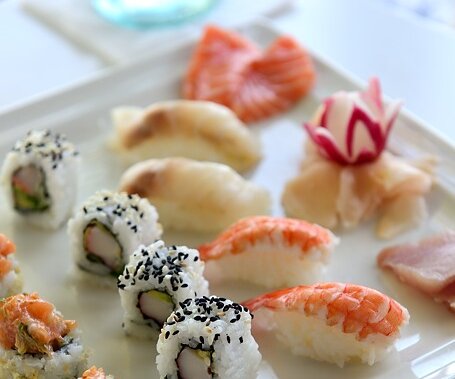 _DSC1639 Delicious sushi at Koi lounge at Capo Bay hotel .