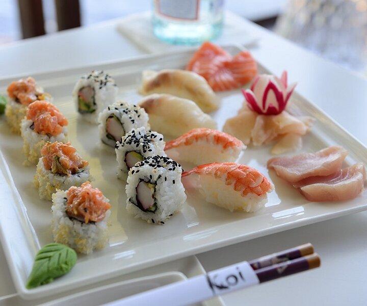 _DSC1641 Delicious sushi at Koi lounge at Capo Bay hotel .