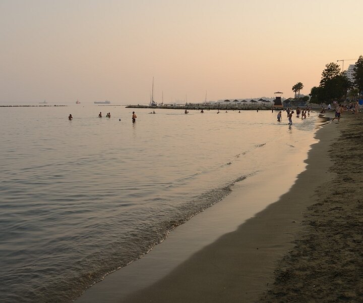 _DSC0023 By the beach in Limassol at sunset.