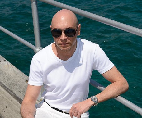 _DSC0026 Markos at a pier in Limassol.