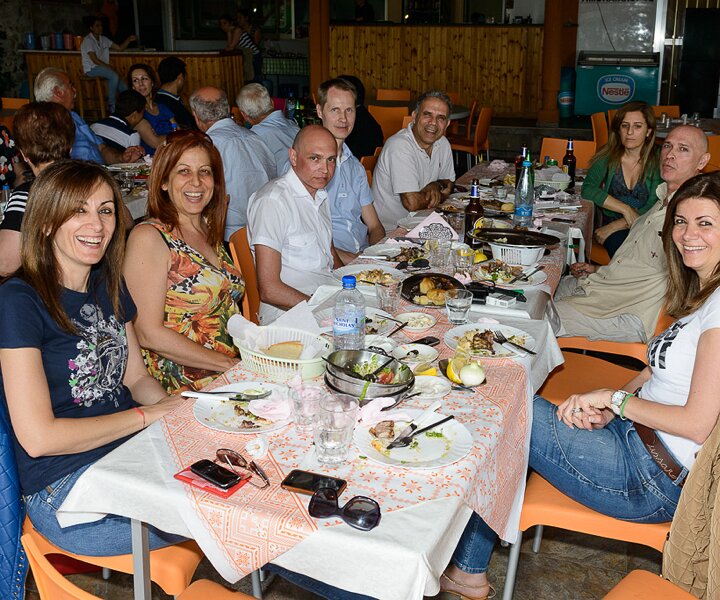 _DSC0033 Lunch with friends at a taverna in the Troodos mountains, near the village of Moniatis.
