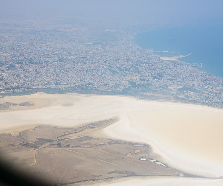 _DSC0014 Flying above the salt lake near Larnaca airport.