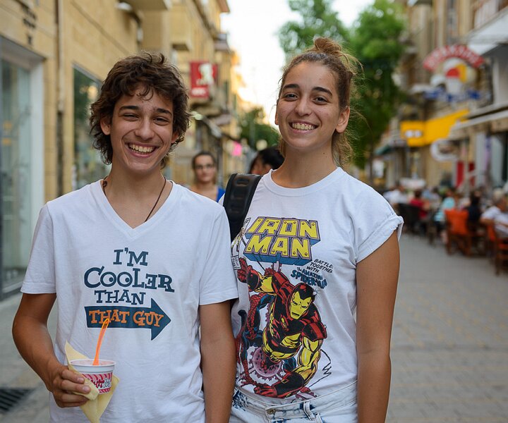 _DSC0006 Andreas and Ingrid at Ledra Street in the old town of Nicosia.