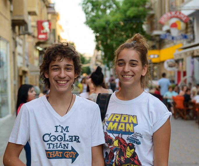 _DSC0007 Andreas and Ingrid at Ledra Street in the old town of Nicosia.