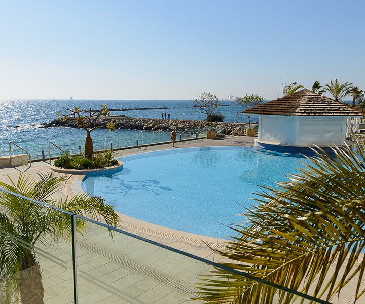 _DSC0015 By the pool at the Royal Apollonia hotel in Limassol.