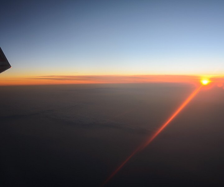 _DSC0015 Sunset, flying to Stockholm.