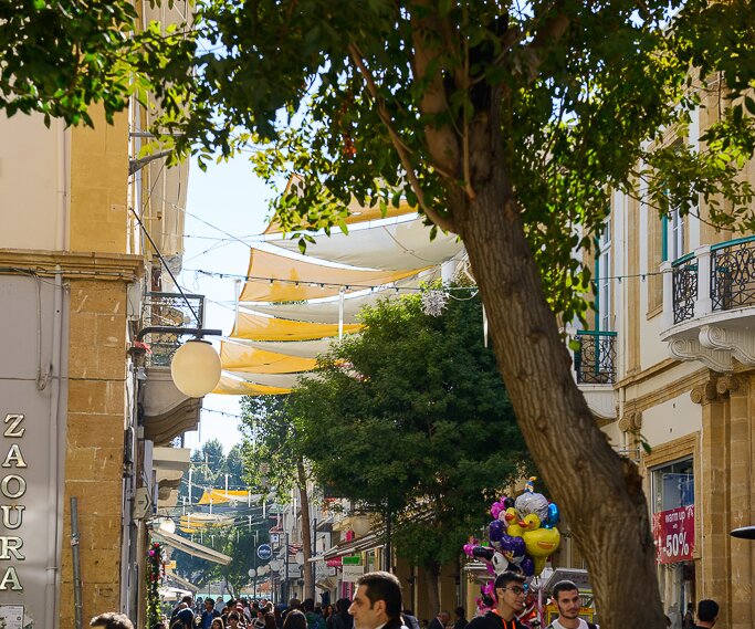 _DSC0017 Walking at Ledra street in Nicosia.