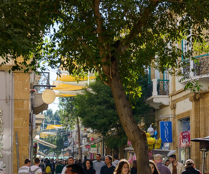 _DSC0018-2 Walking at Ledra street in Nicosia.
